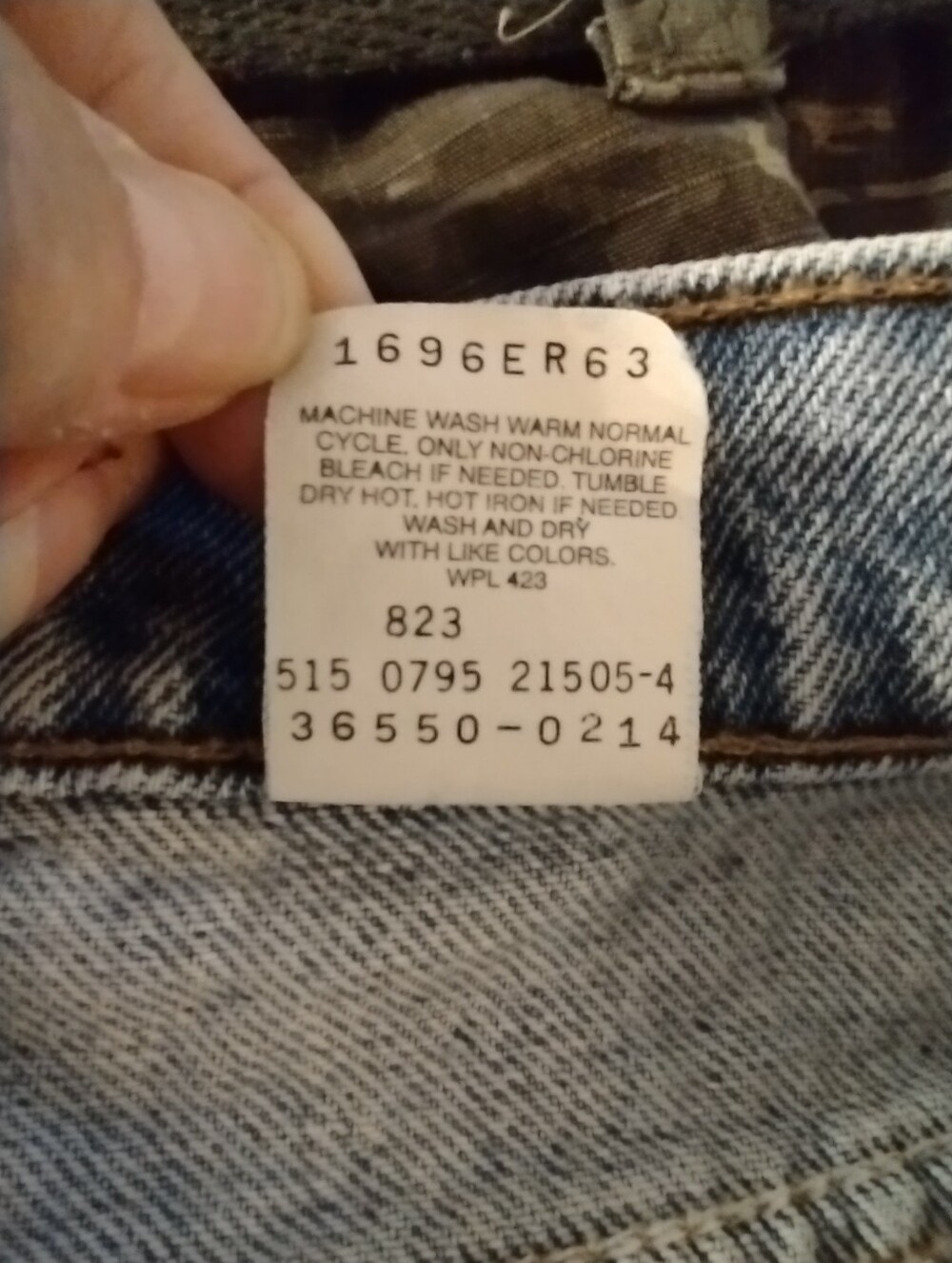 NOT FOR SALE  90's Levi's 550 Shorts Mens Sz 34 Relaxed Fit Blue Jean Orange - Picture 7 of 7